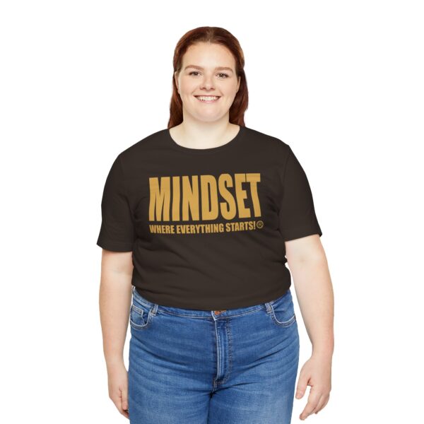 Mindset Trademarked T-Shirt (Old Gold Logo) - Image 73