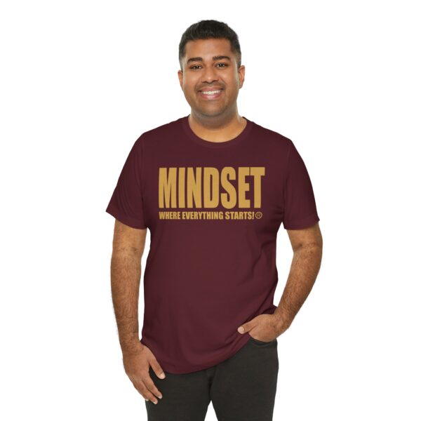 Mindset Trademarked T-Shirt (Old Gold Logo) - Image 248