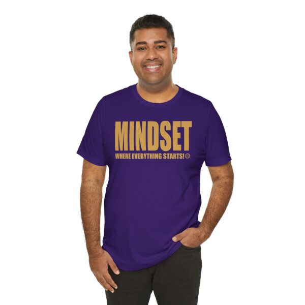 Mindset Trademarked T-Shirt (Old Gold Logo) - Image 219