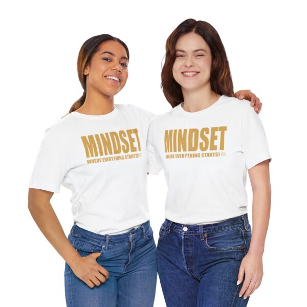 Mindset Trademarked T-Shirt (Old Gold Logo) - Image 56