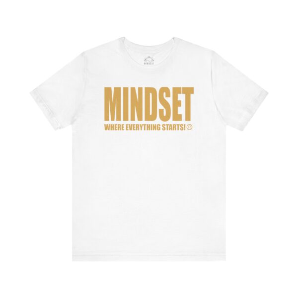 Mindset Trademarked T-Shirt (Old Gold Logo) - Image 31