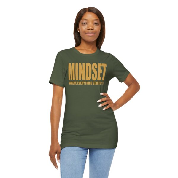 Mindset Trademarked T-Shirt (Old Gold Logo) - Image 138