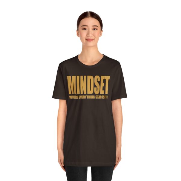 Mindset Trademarked T-Shirt (Old Gold Logo) - Image 69