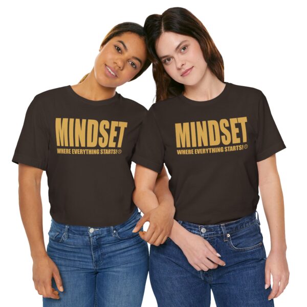 Mindset Trademarked T-Shirt (Old Gold Logo) - Image 84