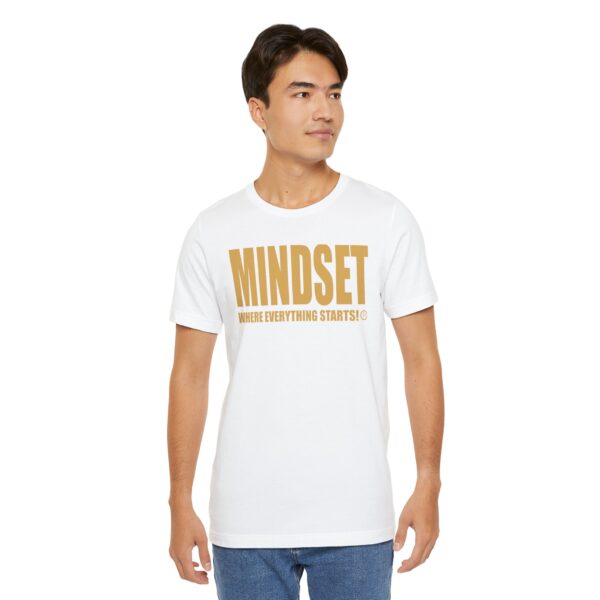 Mindset Trademarked T-Shirt (Old Gold Logo) - Image 49