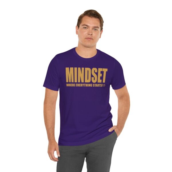 Mindset Trademarked T-Shirt (Old Gold Logo) - Image 217