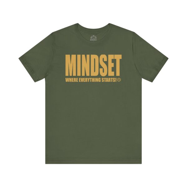 Mindset Trademarked T-Shirt (Old Gold Logo) - Image 118