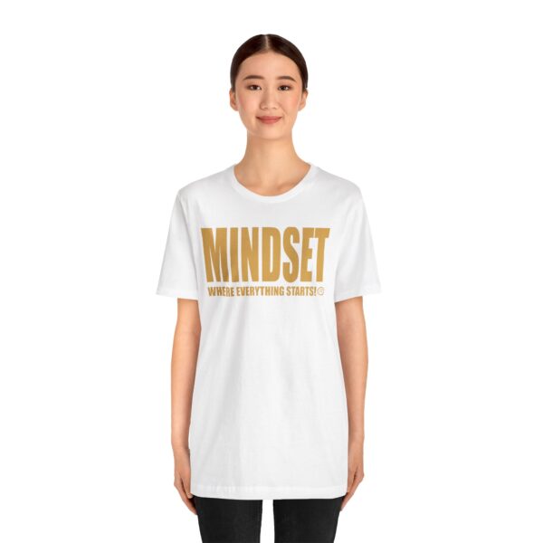 Mindset Trademarked T-Shirt (Old Gold Logo) - Image 40