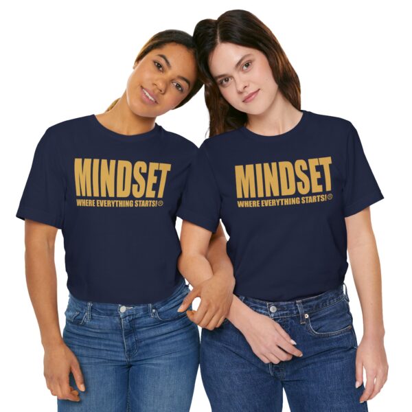 Mindset Trademarked T-Shirt (Old Gold Logo) - Image 200