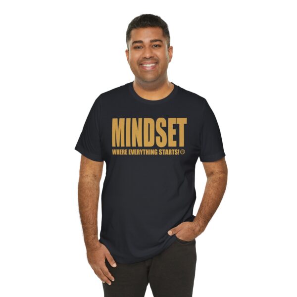 Mindset Trademarked T-Shirt (Old Gold Logo) - Image 103