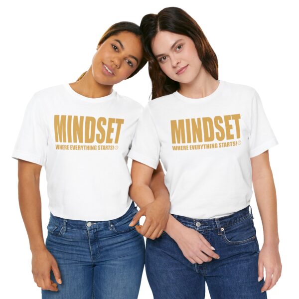 Mindset Trademarked T-Shirt (Old Gold Logo) - Image 55