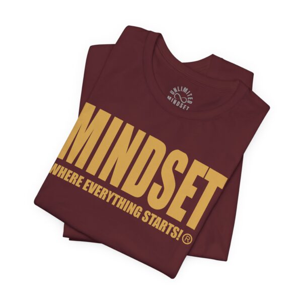 Mindset Trademarked T-Shirt (Old Gold Logo) - Image 238