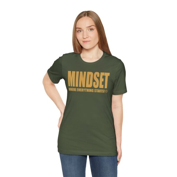 Mindset Trademarked T-Shirt (Old Gold Logo) - Image 129