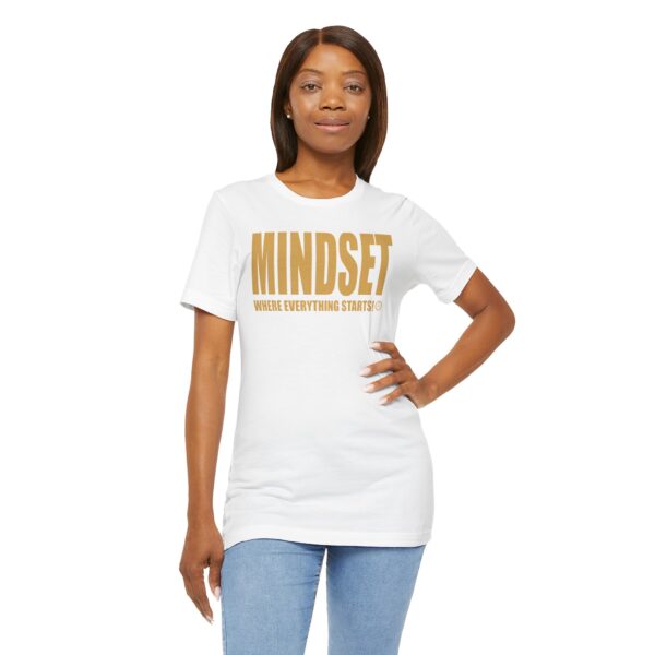 Mindset Trademarked T-Shirt (Old Gold Logo) - Image 51