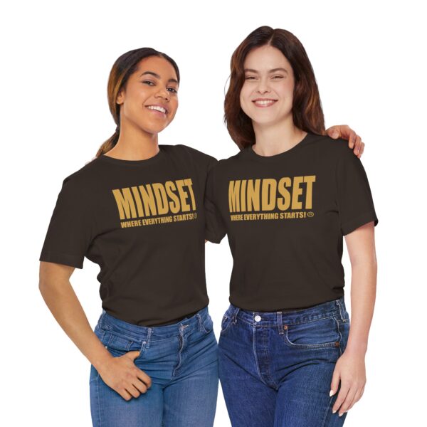 Mindset Trademarked T-Shirt (Old Gold Logo) - Image 85