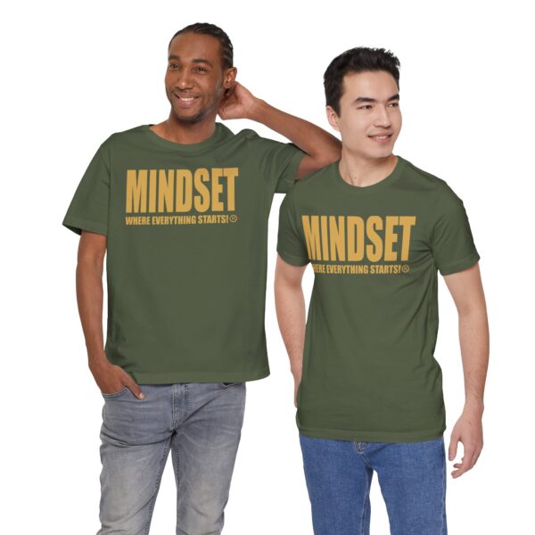 Mindset Trademarked T-Shirt (Old Gold Logo) - Image 144