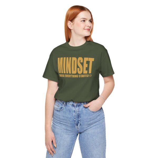 Mindset Trademarked T-Shirt (Old Gold Logo) - Image 134