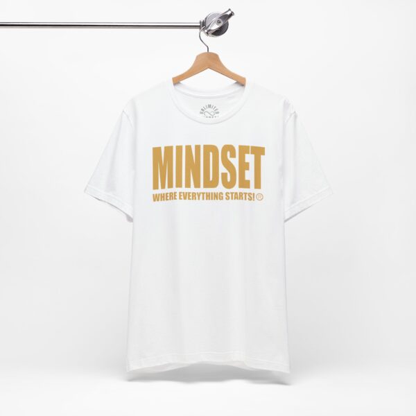 Mindset Trademarked T-Shirt (Old Gold Logo) - Image 36