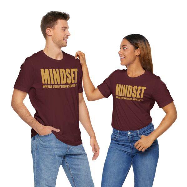 Mindset Trademarked T-Shirt (Old Gold Logo) - Image 257