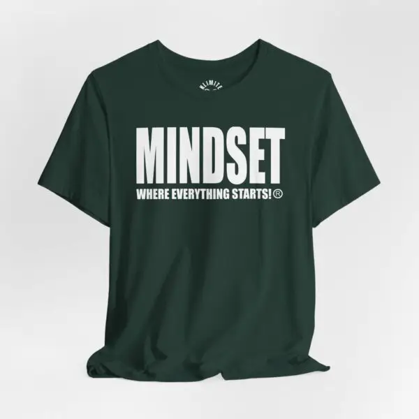 Mindset Trademarked T-Shirt (White Logo) - Image 7
